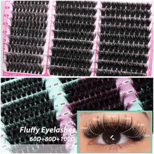 Muat gambar ke penampil Galeri, LASH CLUSTERS 10mm-18mm
