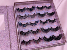 Load image into Gallery viewer, Pink Glitter Deluxe Custom Lash Book
