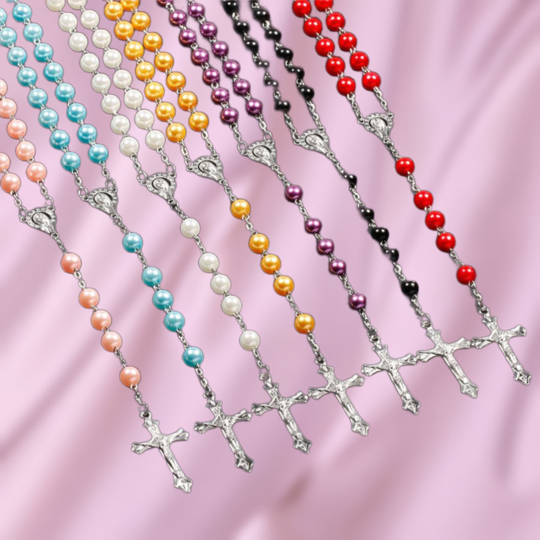 Faux Pearl Rosary